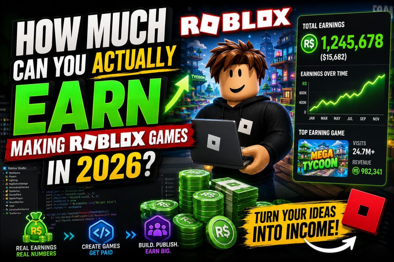 You Actually Earn Making Roblox Games